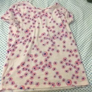 Pink flower tee shirt
